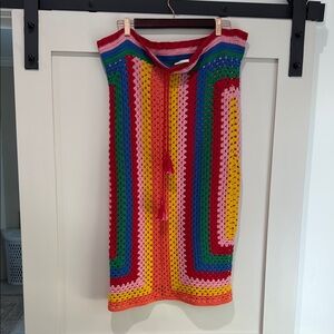 FARM Rio Multicolor Crochet Dress